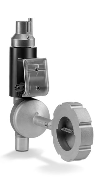 Solenoid-operated butterfly valves for air