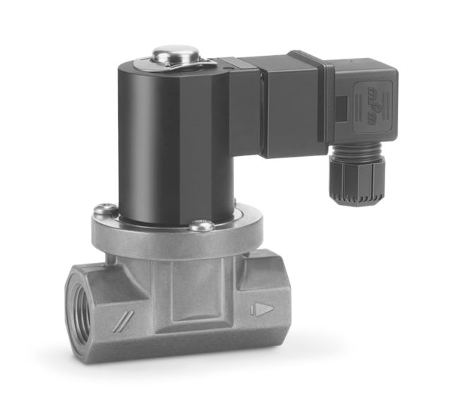 Solenoid valves for gas