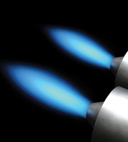 ThermJet Self-Recuperative Burner Flame Image