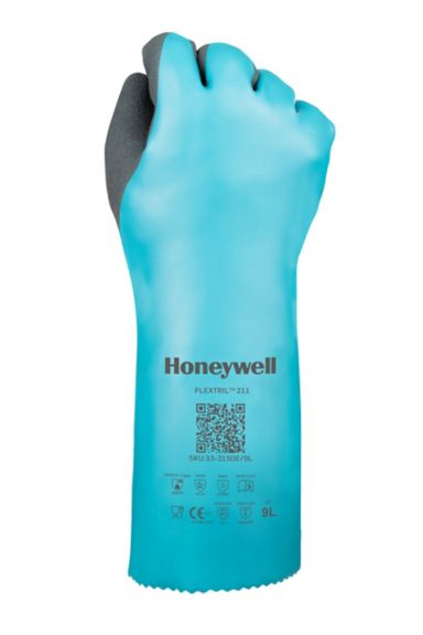 Honeywell Flextril Nitrile Chemical Gloves - fist