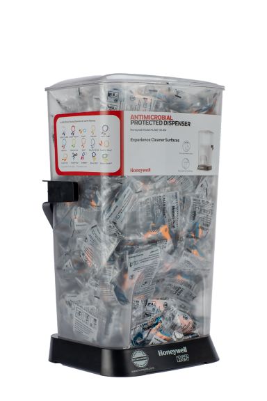 Antimicrobial-Protected HL400 Dispensers For Corded Earplugs