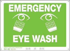 Emergency Eyewash Sign Image