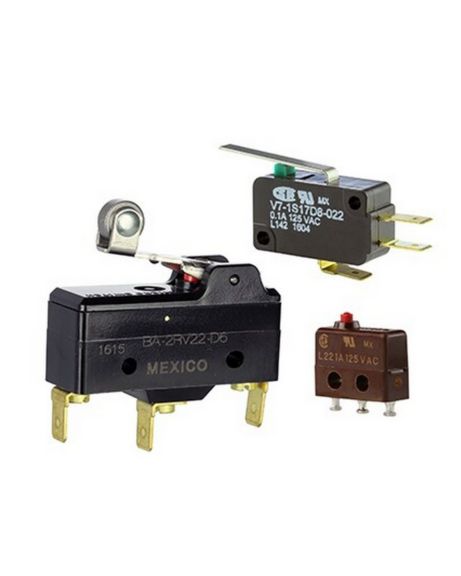 Honeywell V5B010CB3C Basic Snap Action Micro Switches 1/2 HP, 16A, 125-250 VAC 