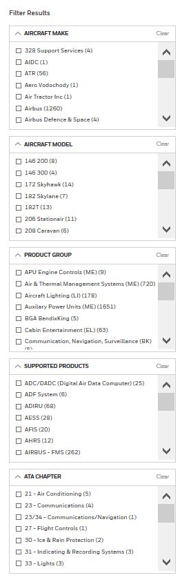 Technical Support - Filter Results