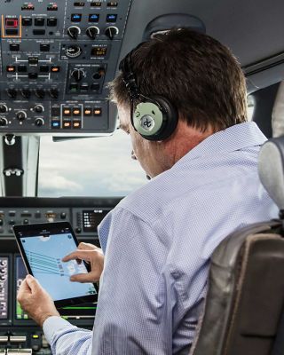 Business Jet Cockpit Tablet