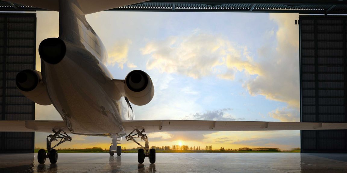 Plane in Hangar Fujitsu