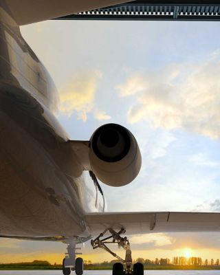 Plane in Hangar Fujitsu