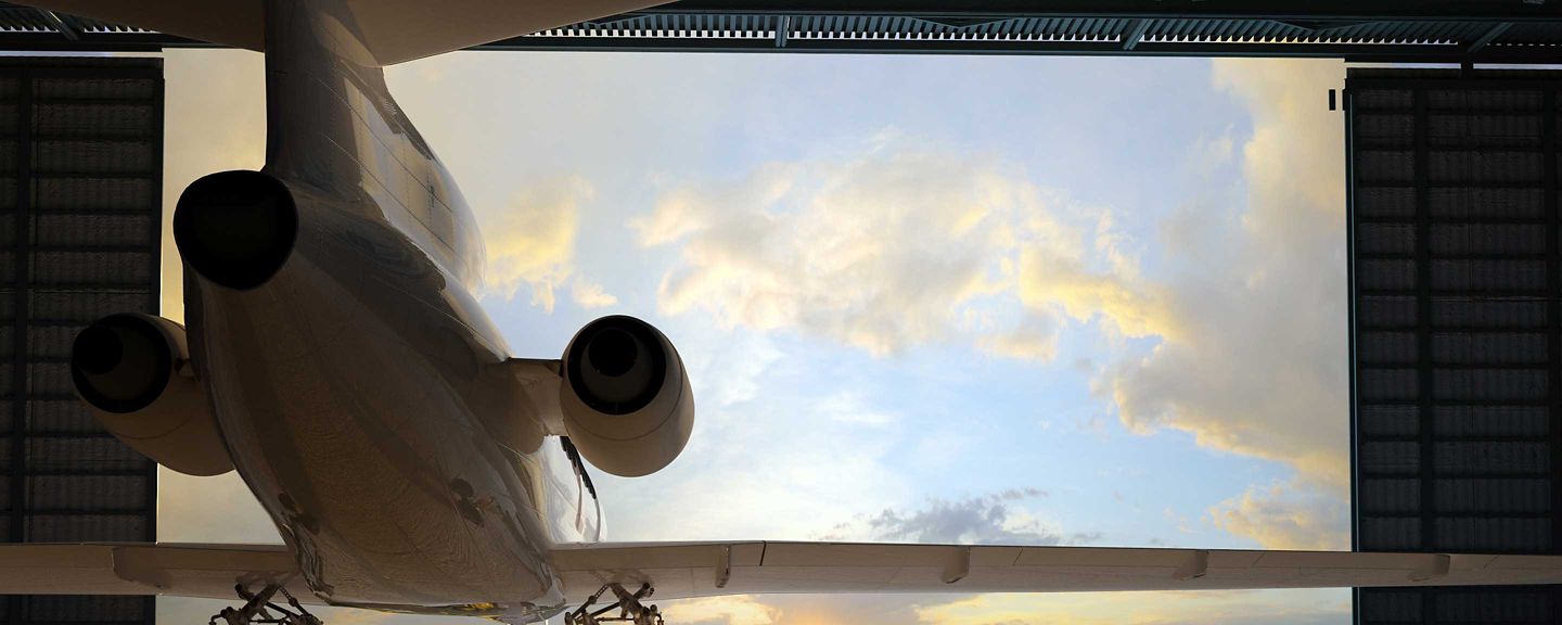 Plane in Hangar Fujitsu