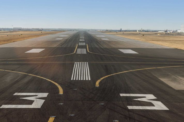Empty runway