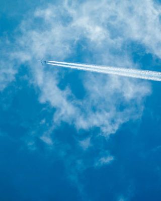 Plane trails sky