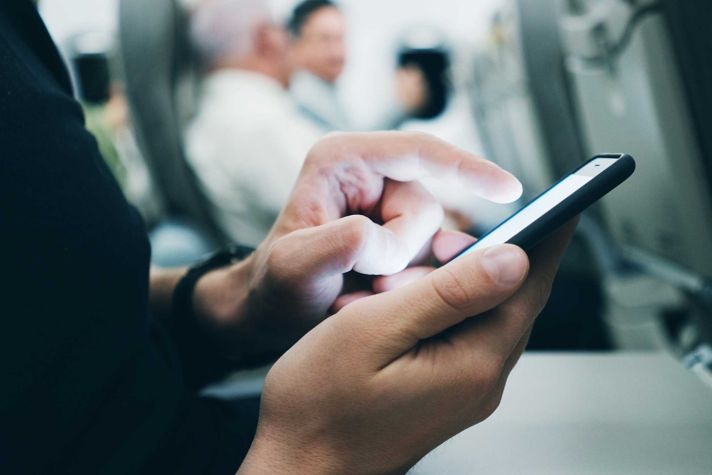 Phone on plane