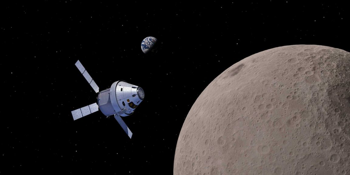 Satellite in space