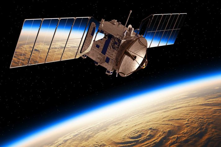 Satellite in Space