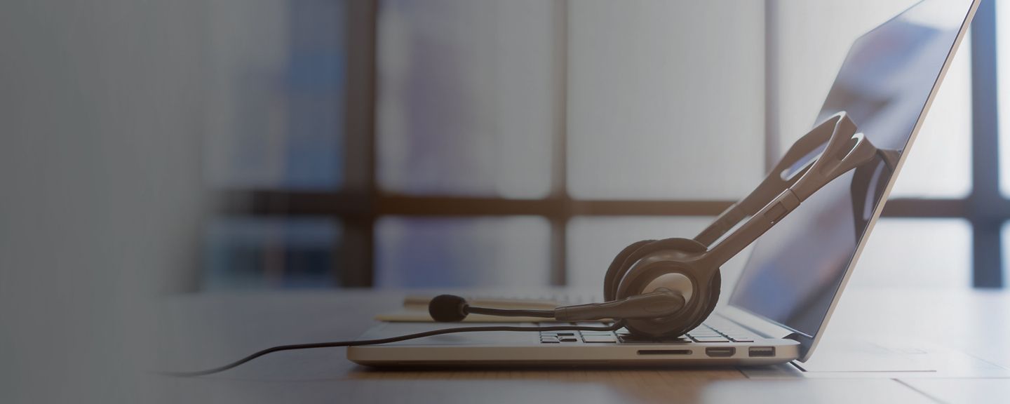 Laptop and headset