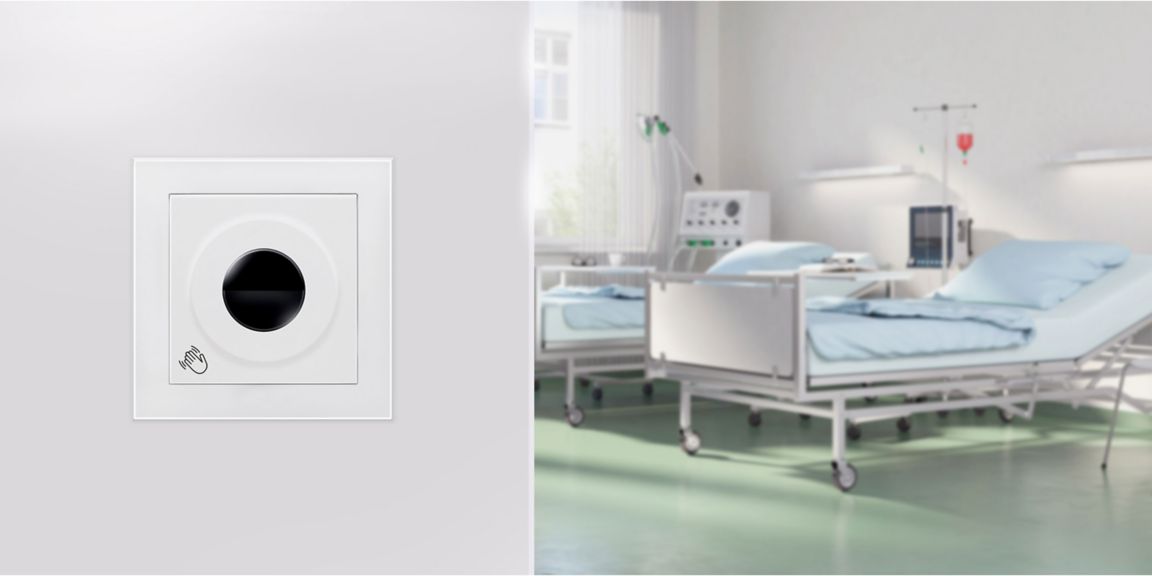 Honeywell PEHA Berührungsloser Touchless Schalter im Krankenhaus installiert