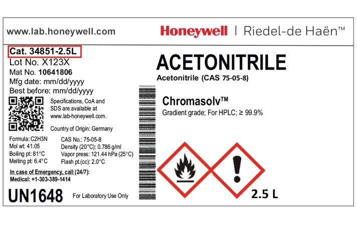 Safety Data Sheets  Honeywell Research Chemicals