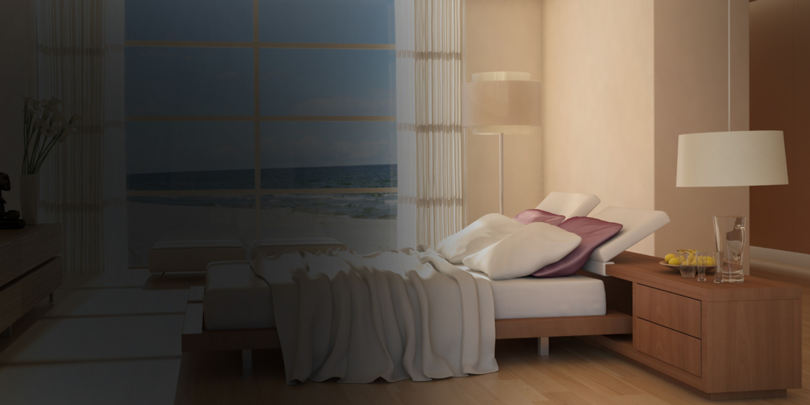 Bedroom by the ocean