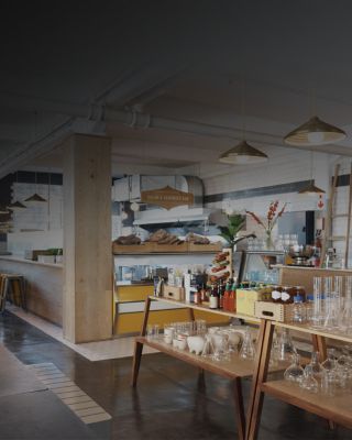 Inside of a deli and salad restaurant 