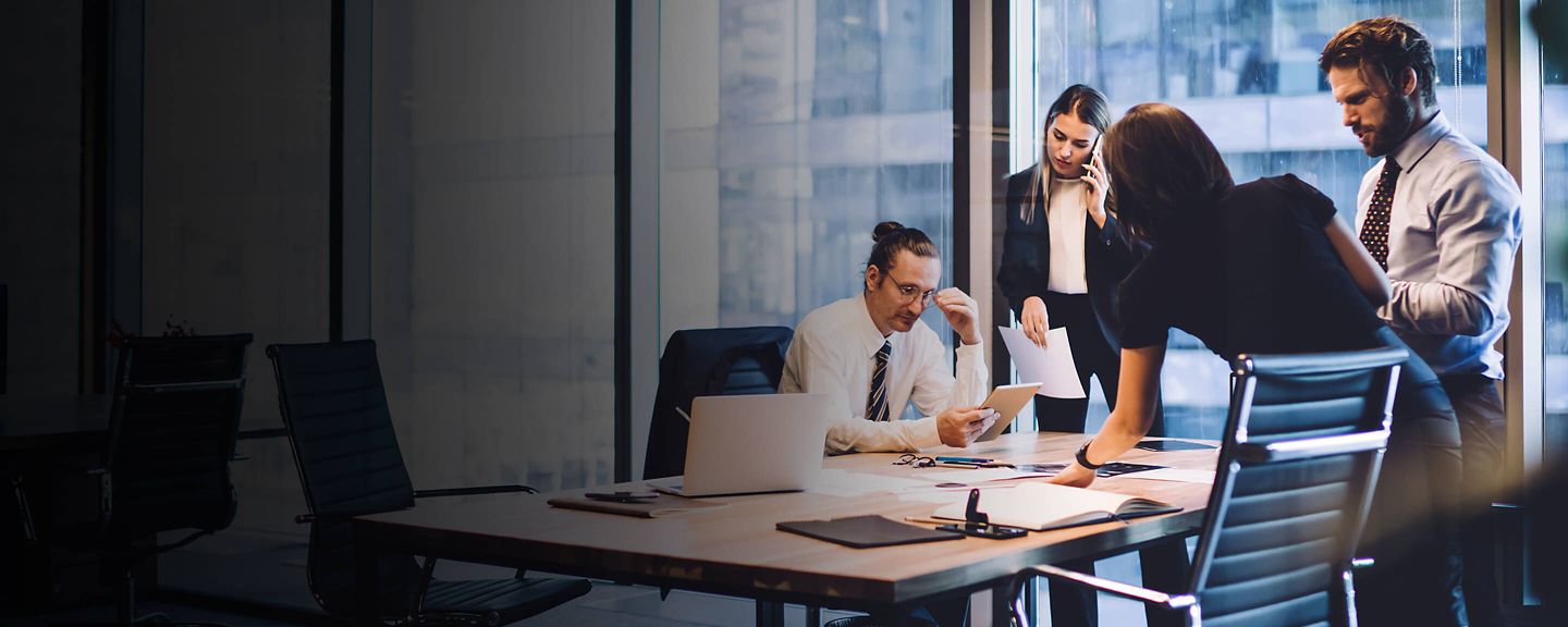 Workers working in office