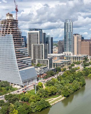 Downtown aerial view