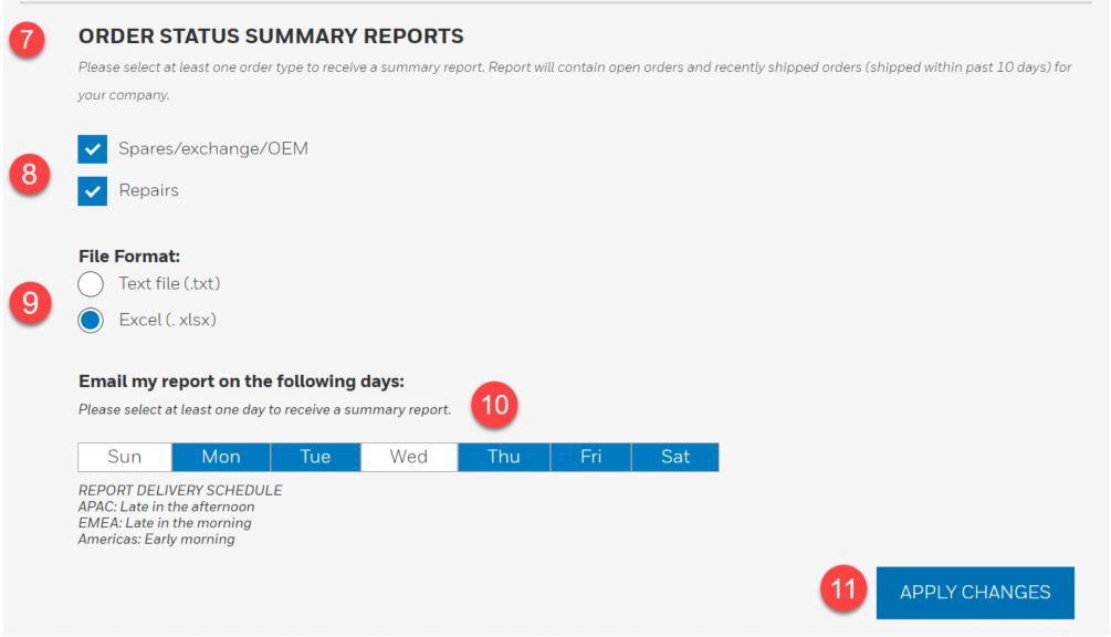 Honeywell Order Management | Order Status Summary Reports