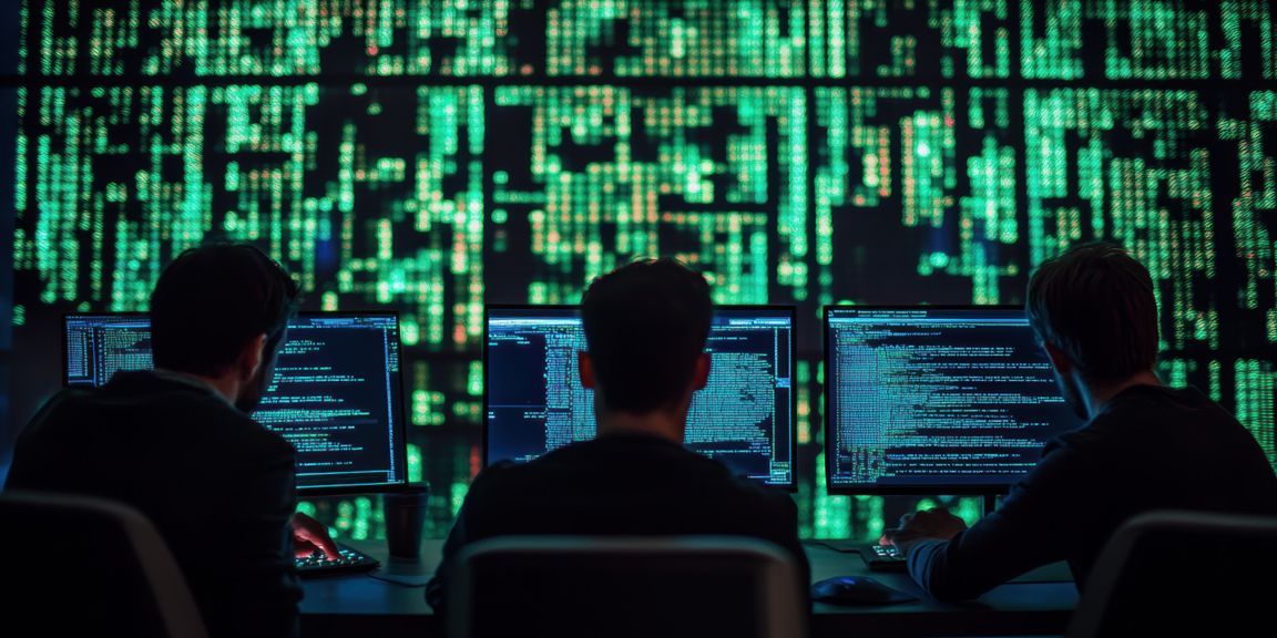 Screen fighting cyber attack