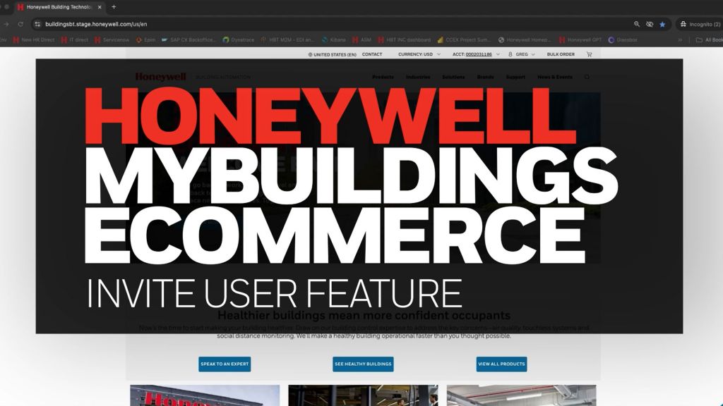Honeywell MyBuildings Ecommerce - Invite User Feature