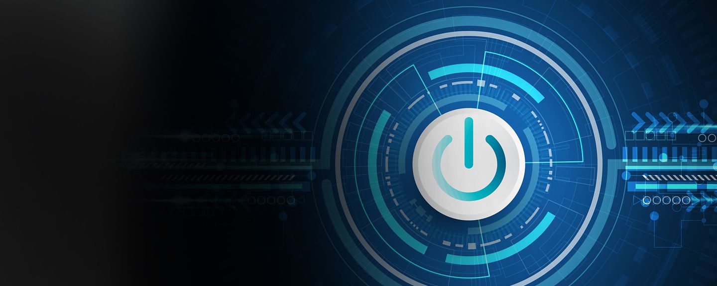 Abstract digital highlighting advanced power technology and integrated control.
