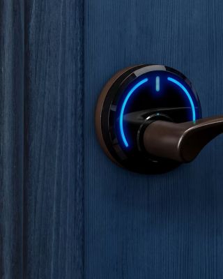 Onity Serene Lock Angeled Blue Door Image