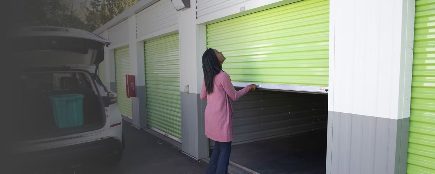 Onity Woman Opening Passport Self Storage Lock