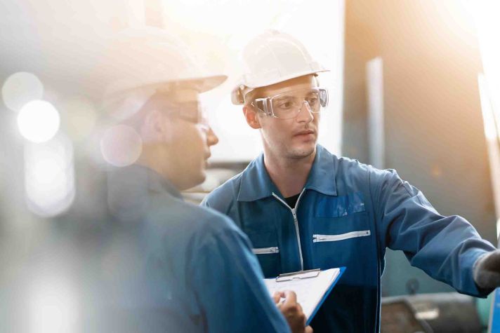 Professional engineering, worker, Man Quality control, maintenance, check in factory, warehouse Workshop for factory operators, engineering men control
