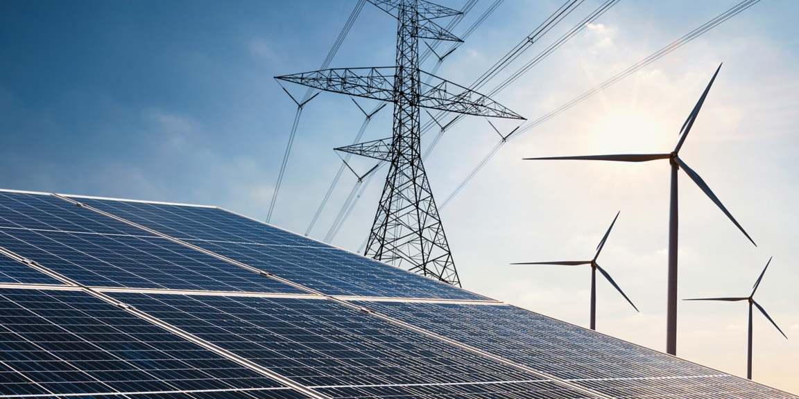 Solar Panel with Wind Turbine