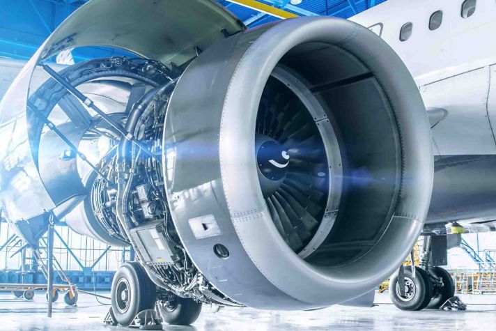 Repair and maintenance of aircraft engine on the wing of the aircraft.