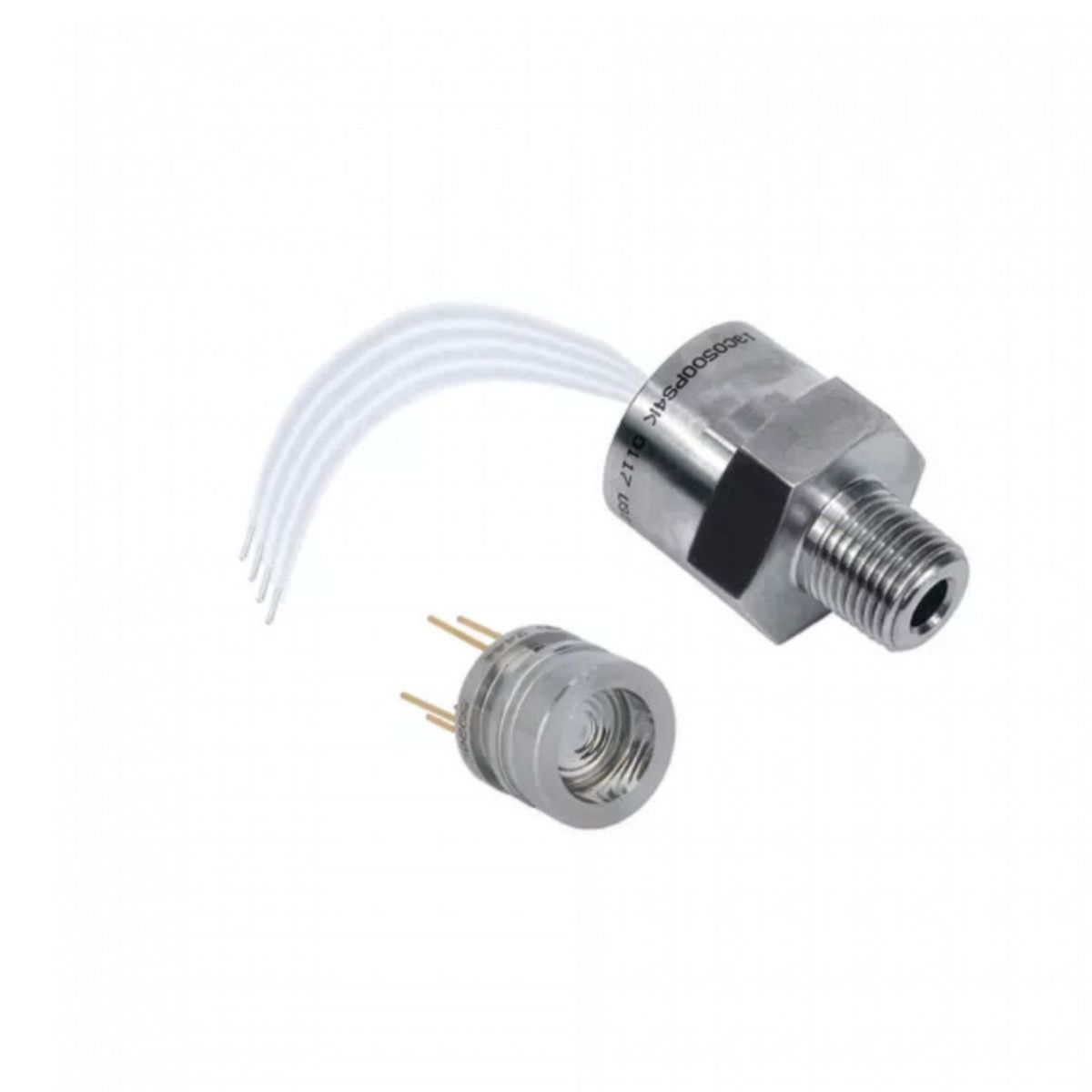Heavy-duty pressure transducers with stainless steel construction alongside board mount sensors, supporting multiple pressure types, configurable outputs, and flexible system integration.