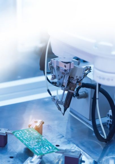 Automated precision manufacturing process used in pressure sensor production, highlighting advanced assembly, quality control, and reliable sensor performance.