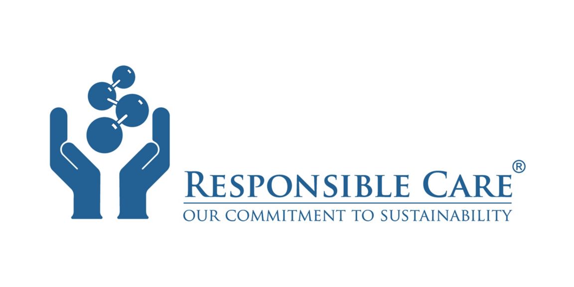 Responsible Care logo highlighting commitment to sustainability and safety.