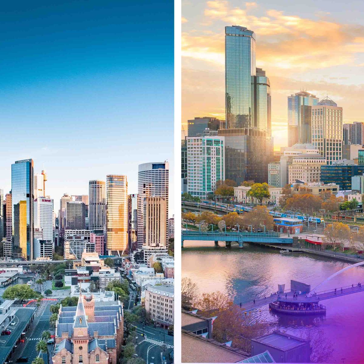 Modern city skyline highlighting connected infrastructure, intelligent buildings and digital solutions that support smarter urban environments.