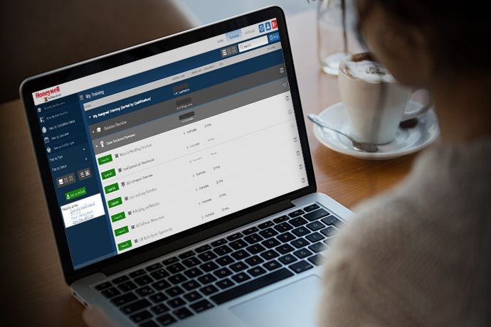 laptop open to show training classes