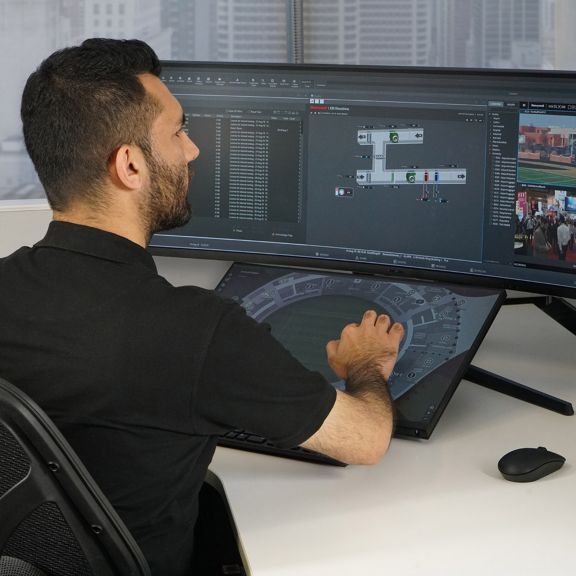Desktop monitor and Mobile phone