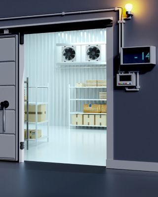 Refrigeration chamber for food storage..