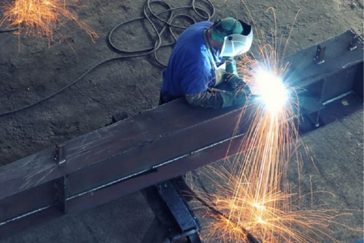 Man welding