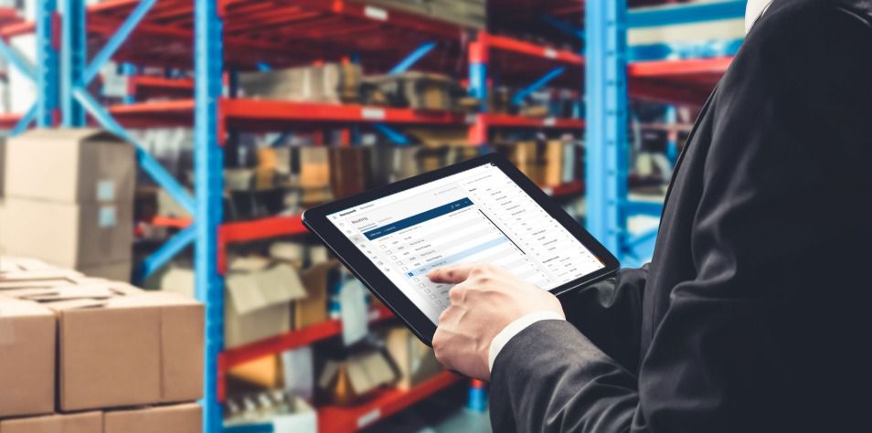 Worker in distribution center