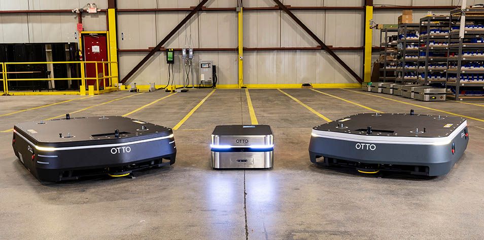 Autonomous mobile robots in a DC