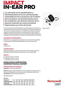 Impact In-Ear Pro Datasheet