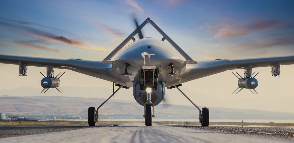 Aerial Vehicle on runway