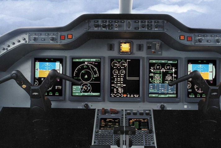 Hawker cockpit