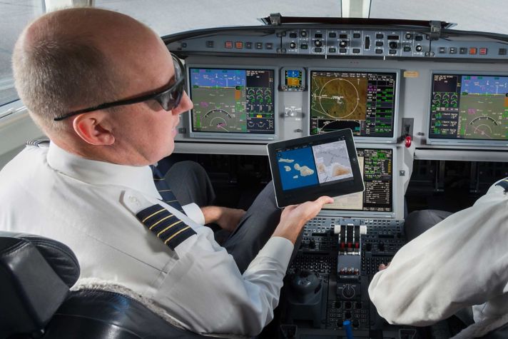 Pilot cockpit