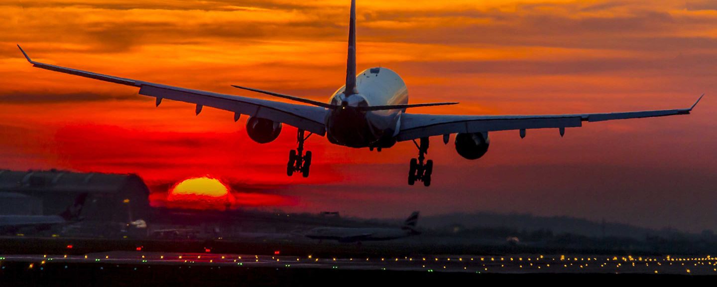 Plane landing