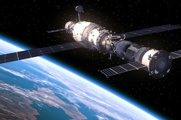 Satellite in space