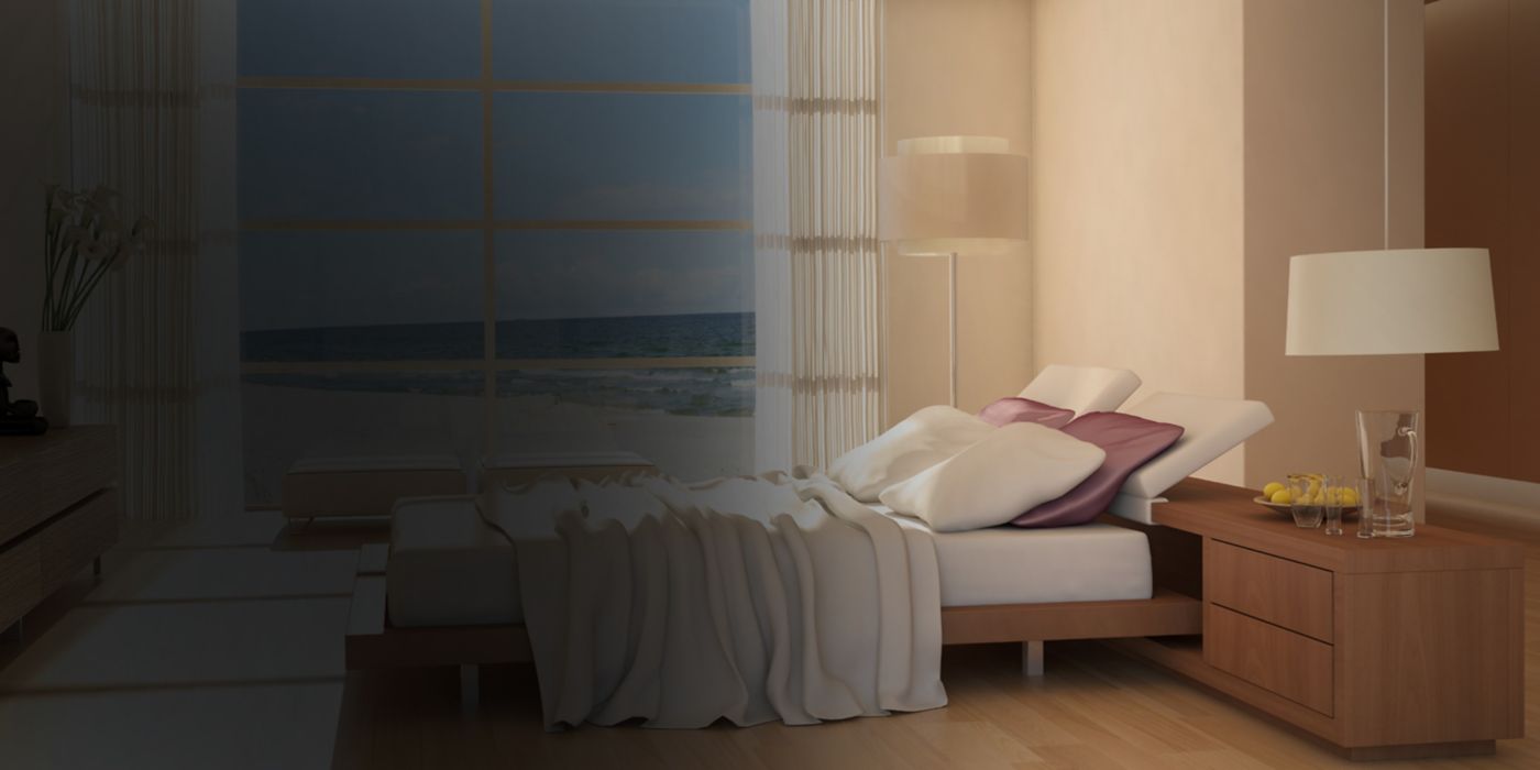 Bedroom by the ocean